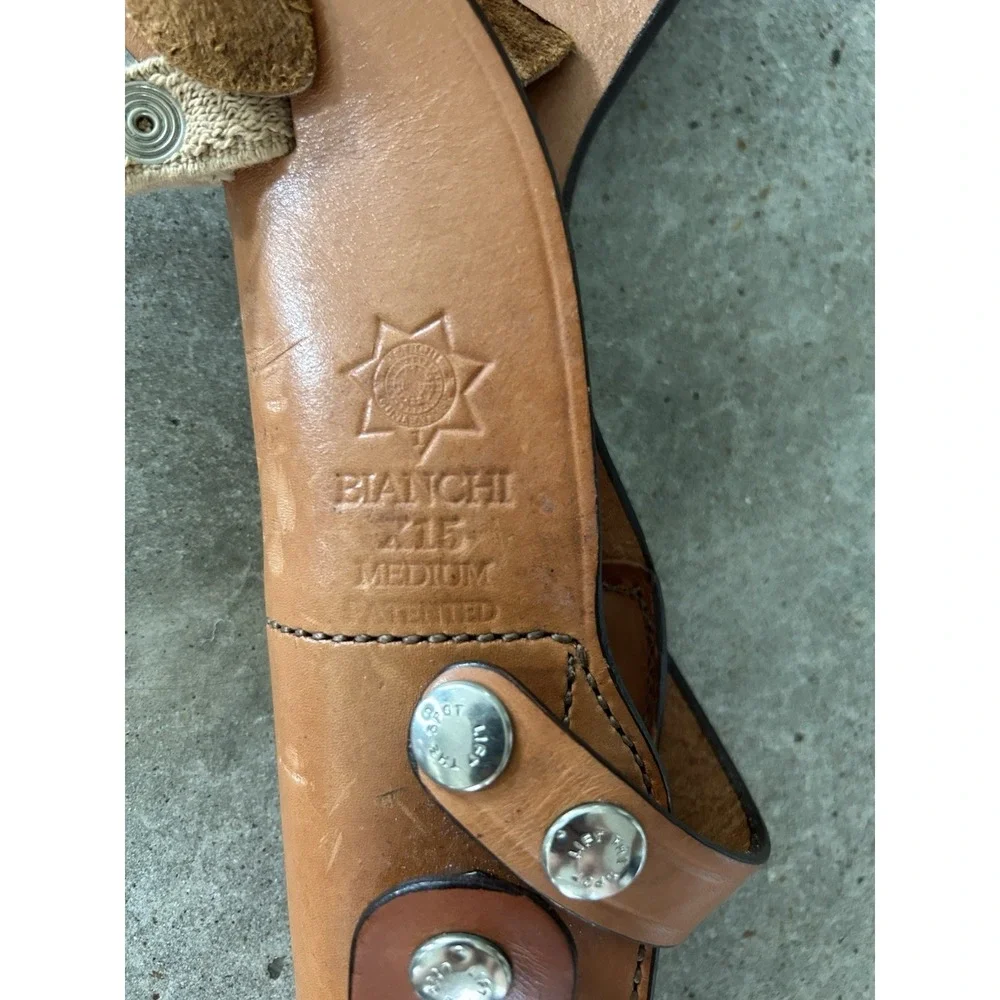 Bianchi # X15 Shoulder Holster Concealed Carry Leather VGUC
